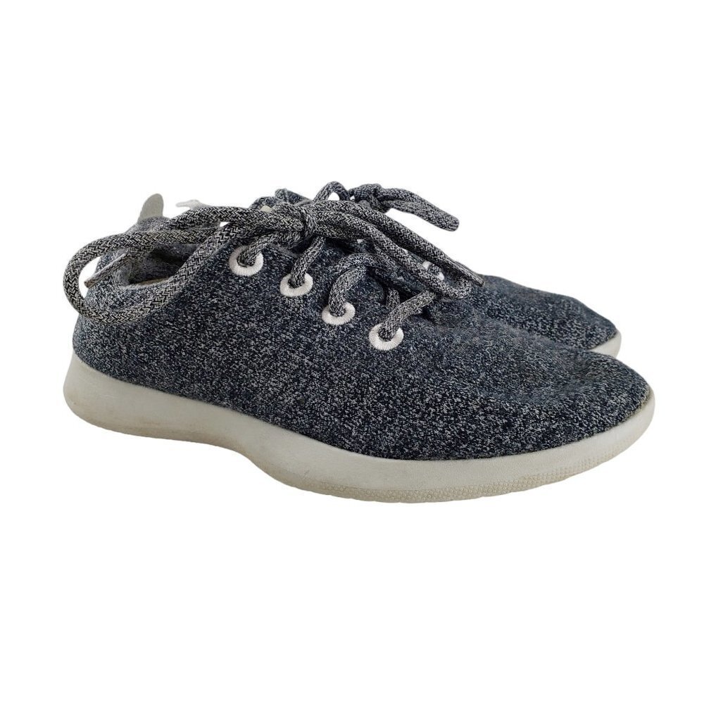 Allbirds Wool Runners Gray Lace Up Merino Wool Sneakers Shoes Womens Size 8